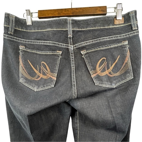 Express X2 Jeans Women's Sz 8 Long Dark Wash Low Rise Straight Leg - Picture 4 of 11